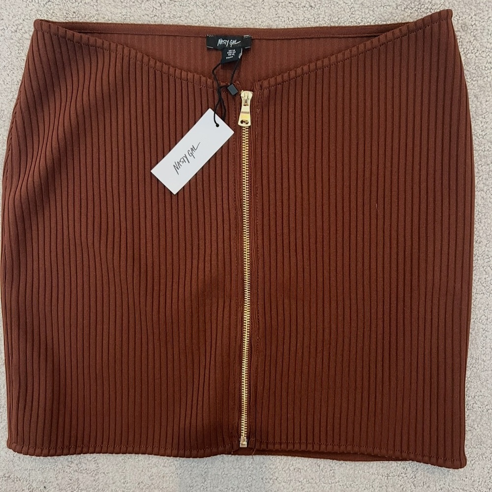 Skirt in Rich Brown